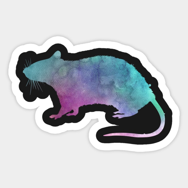 Adore Rats Watercolor Sticker by Psitta